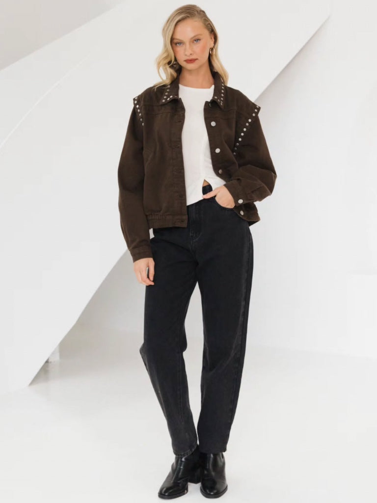 PAPER HEART SIERRA STUDDED JACKET