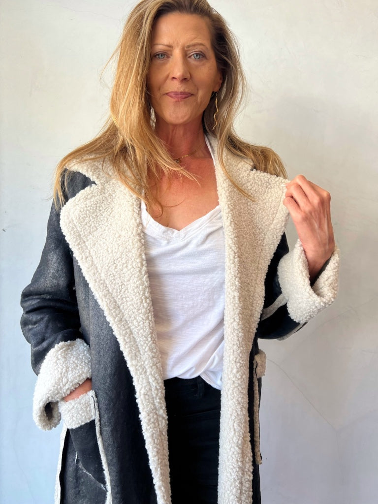 URBAN LUXURY IDAHO SHEARLING COAT