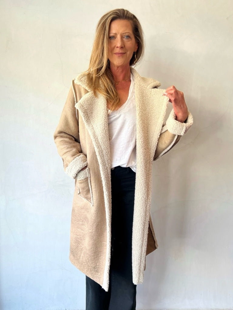 URBAN LUXURY IDAHO SHEARLING COAT