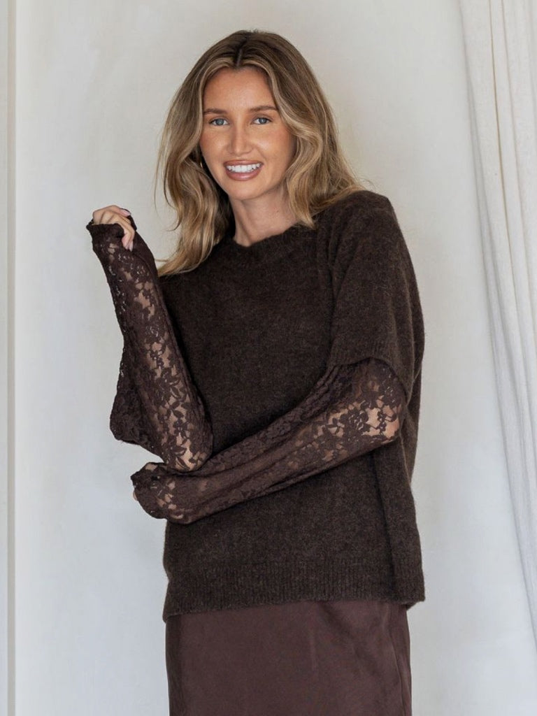MIRACLE LOLA LACE DETAIL KNIT
