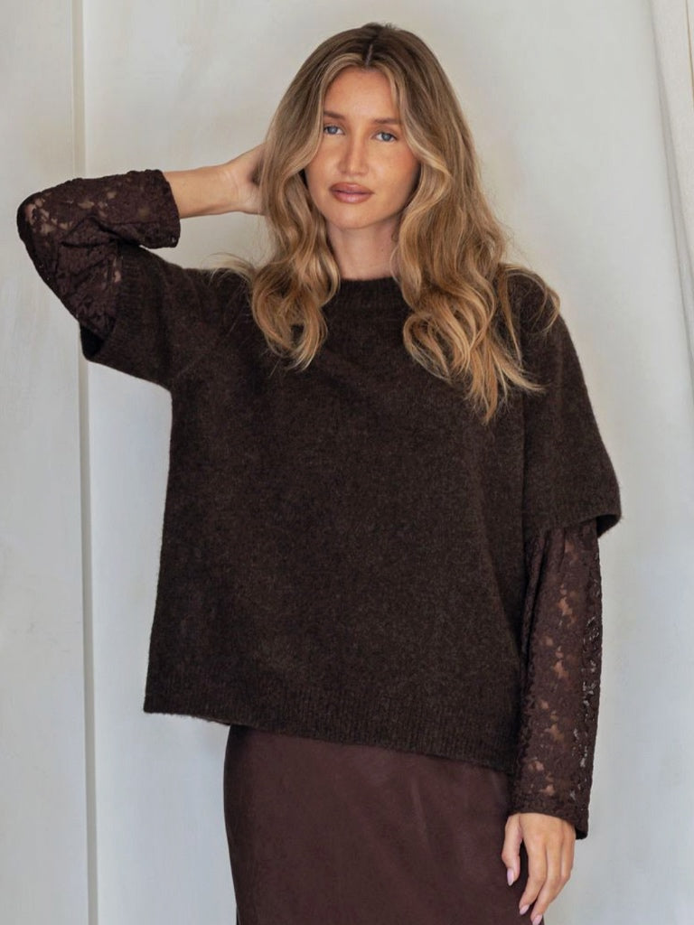 MIRACLE LOLA LACE DETAIL KNIT