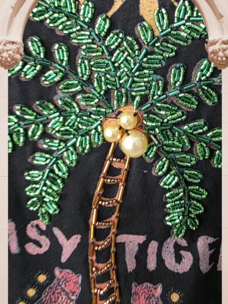 COCO CARTEL EASY TIGER BEADED TEE