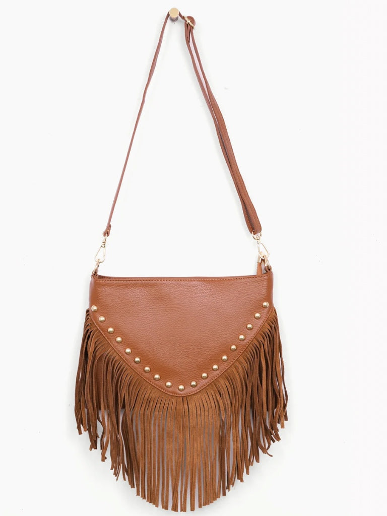 SARTA SELENA SUEDE FRINGED BAG