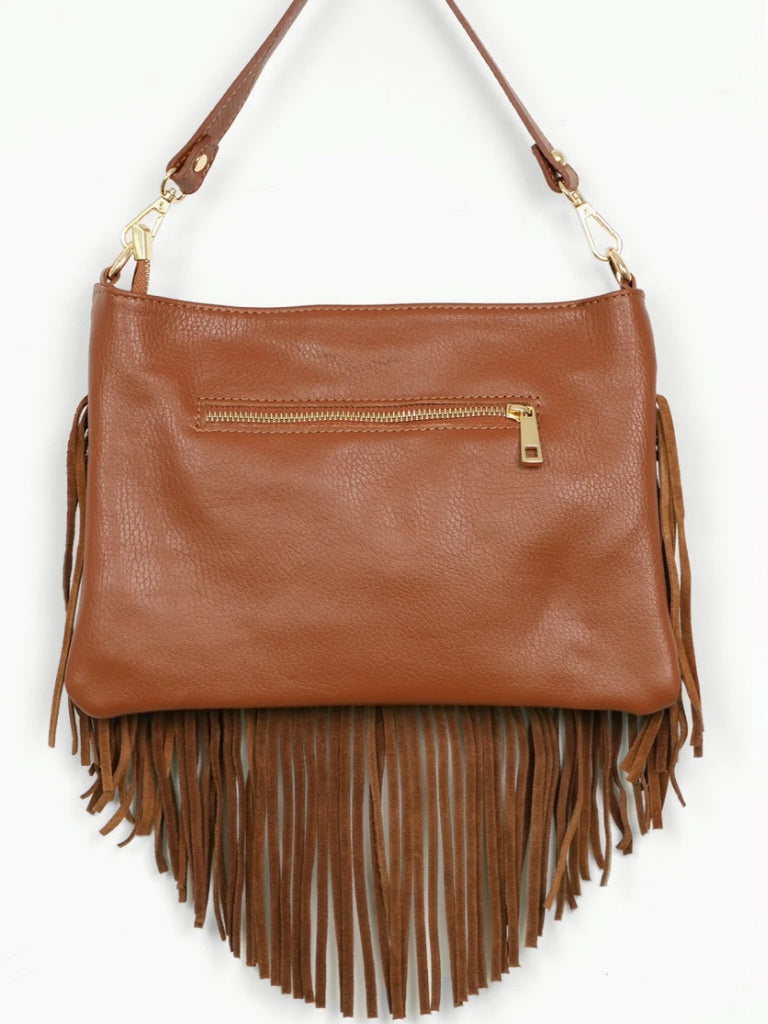 SARTA SELENA SUEDE FRINGED BAG