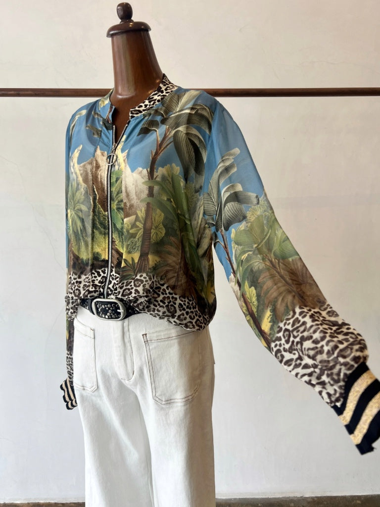 AMICI DOLCI SILK PALMY BOMBER