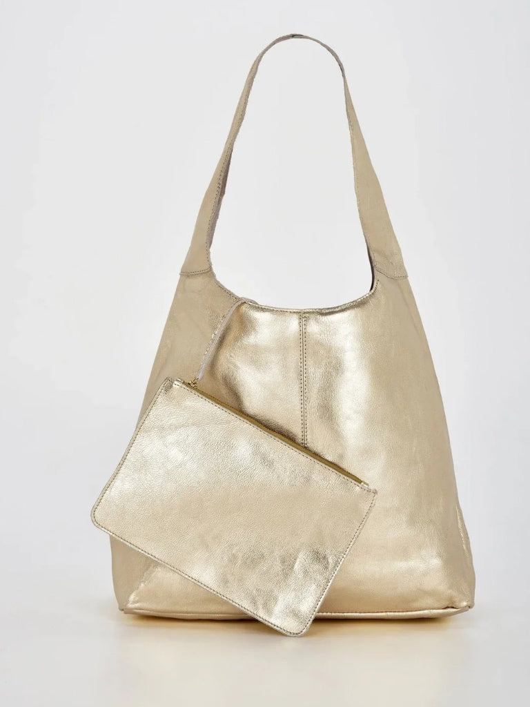 C&C LYNX LEATHER SLOUCH BAG