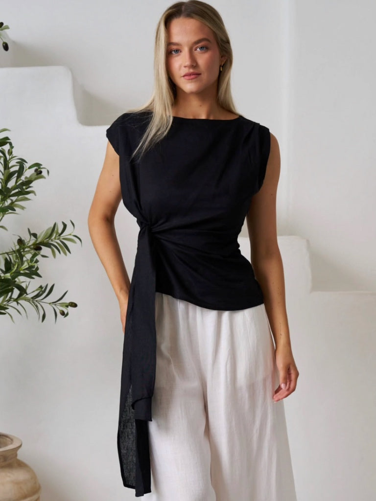 VALERIA RHIANNA TIE TOP