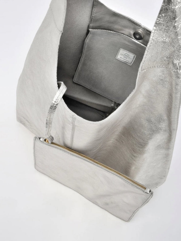 C&C LYNX LEATHER SLOUCH BAG
