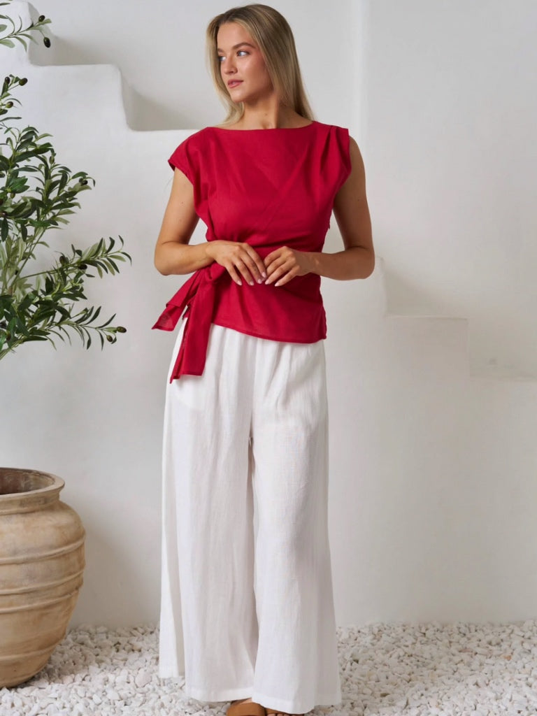 VALERIA RHIANNA TIE TOP