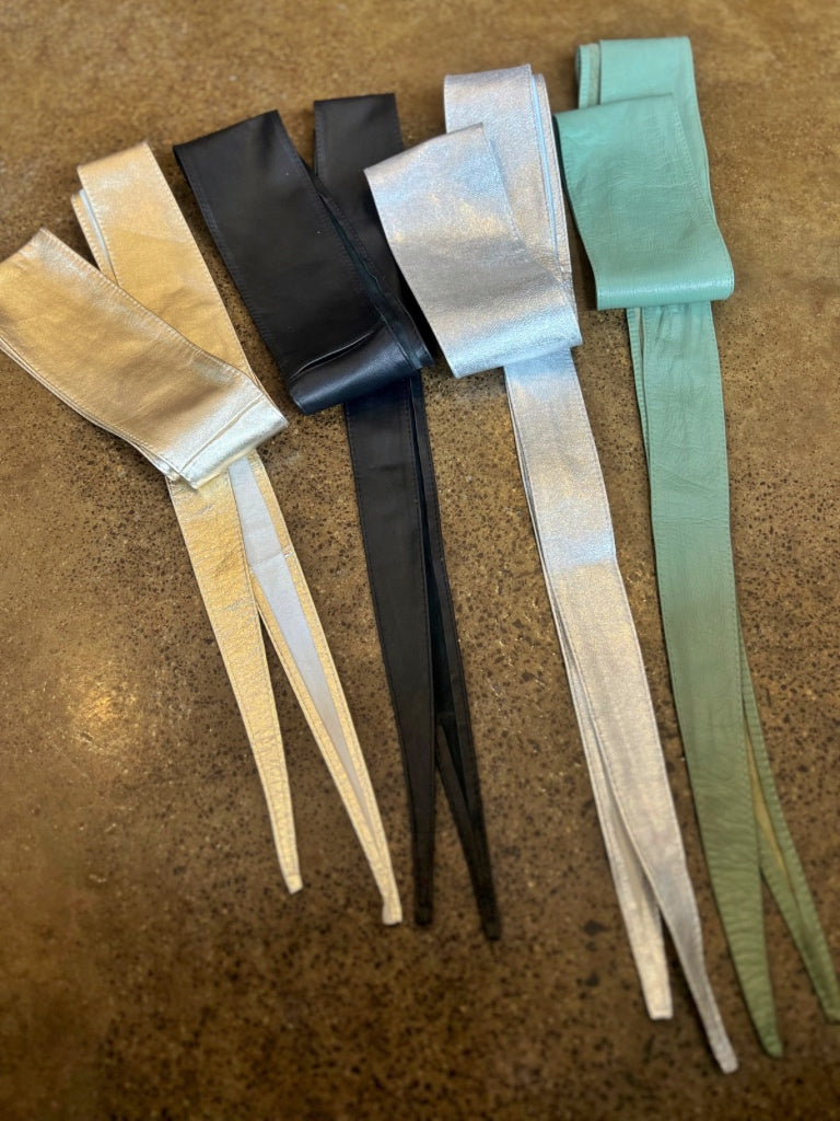 INZAGI LEATHER OBI BELT