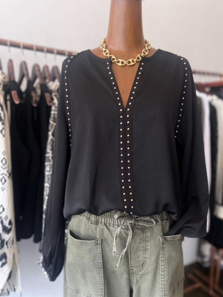 GIGI STUDDED BLOUSE