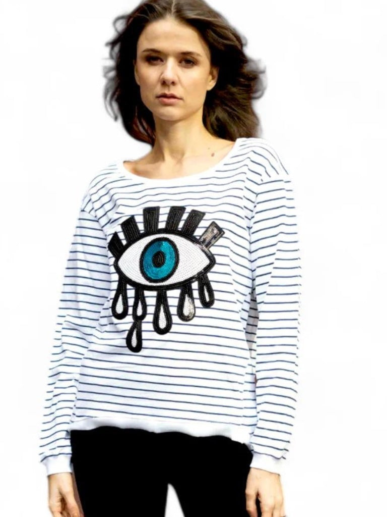 WILMA WYLD TAYLOR EYE SWEATER