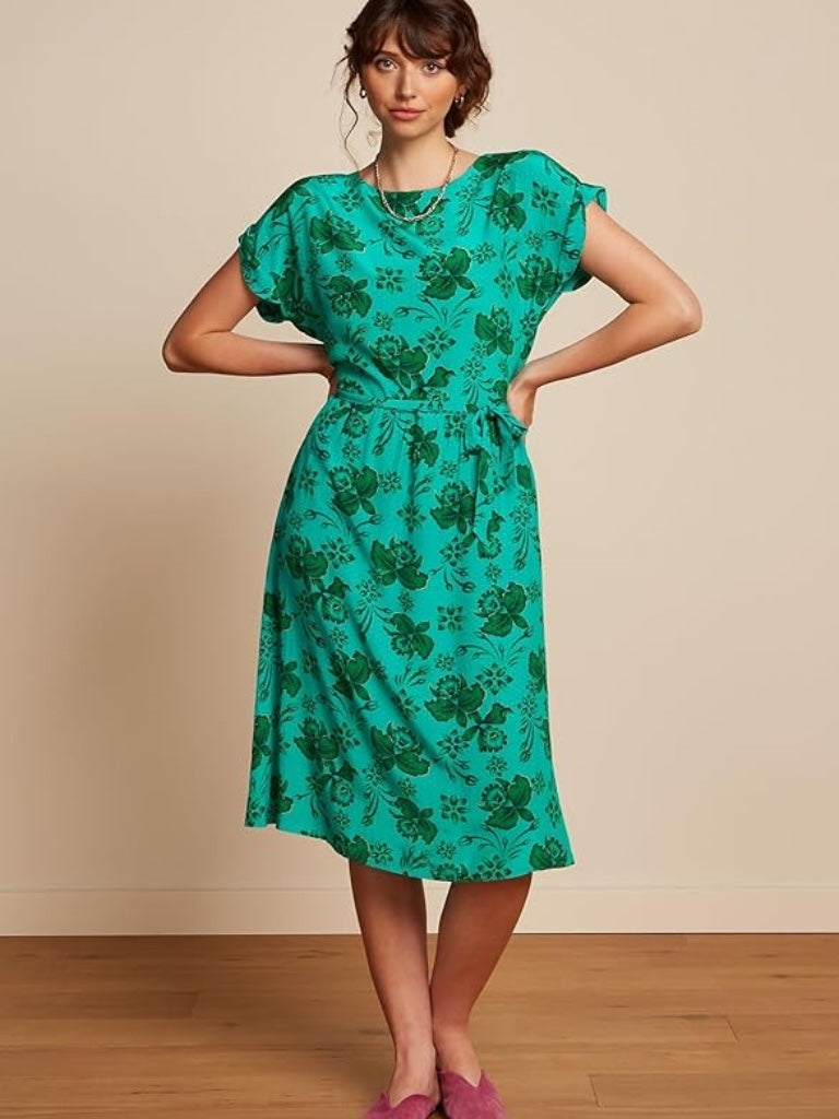 king louie betty dress
green dress
summer dress
king louie dress
mid calf dress
emerald green dress