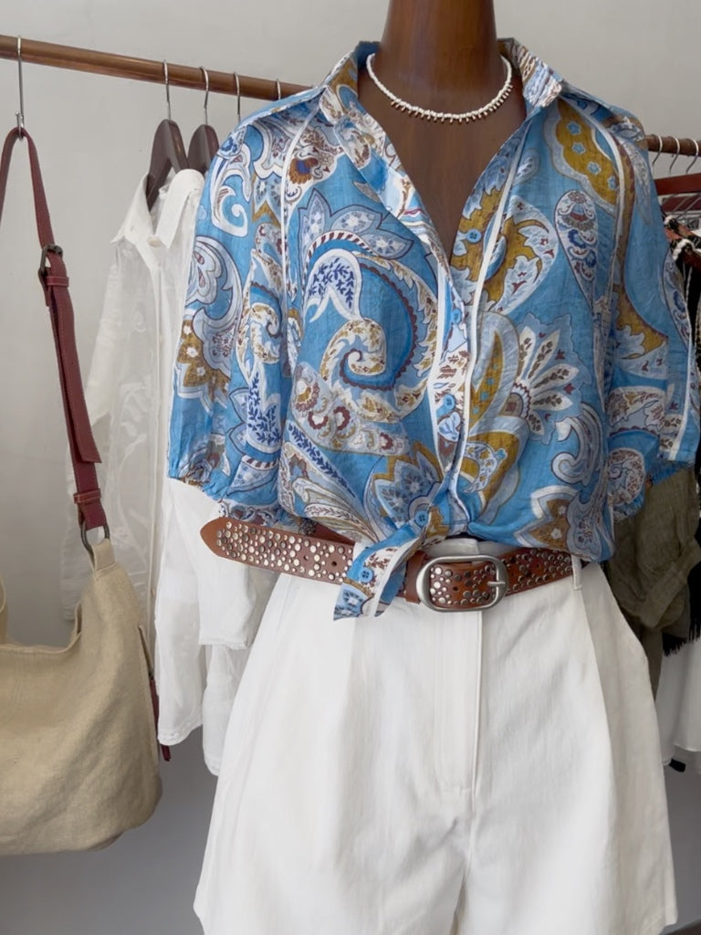 SAMARA PIPER PAISLEY BLOUSE