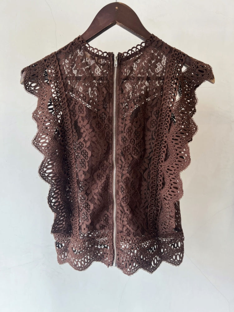 ST GERMAIN GISELLE LACE TOP