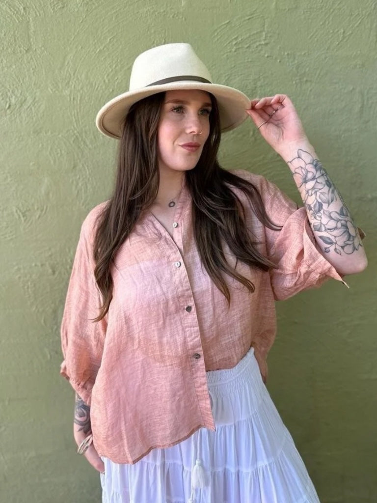 WORTHIER LINEN CAPRI SHIRT