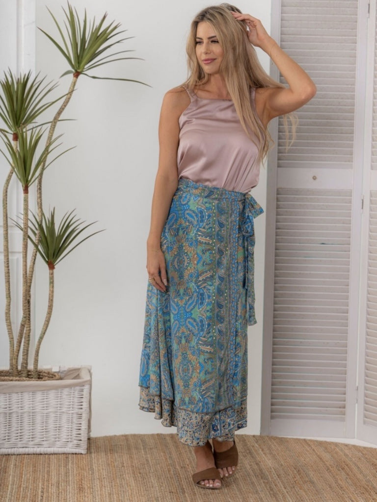 CIENNA CRYSTAL WRAP SKIRT