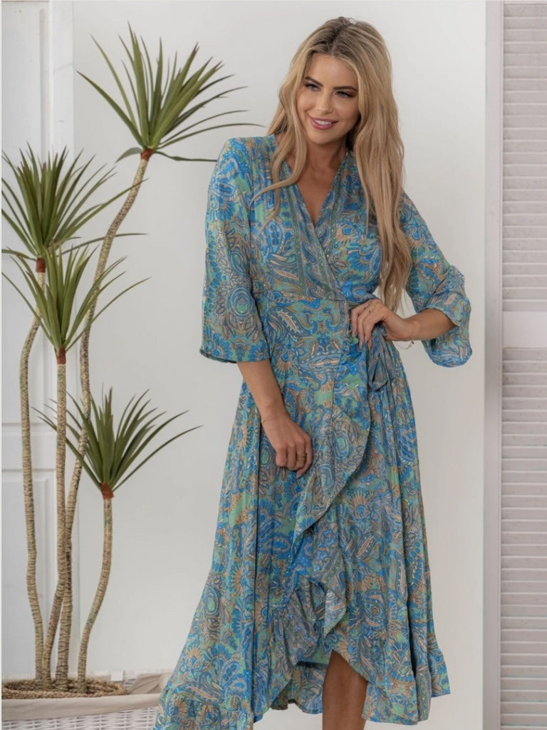 CIENNA SPIRIT WRAP DRESS