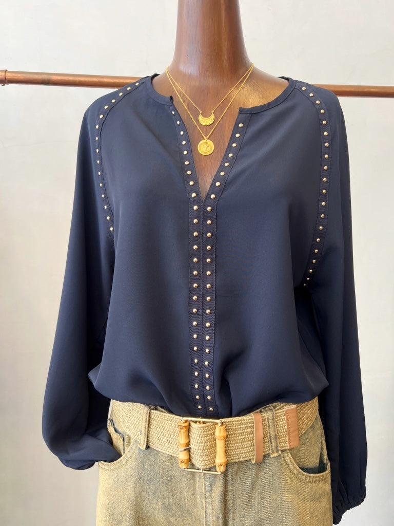 GIGI STUDDED BLOUSE