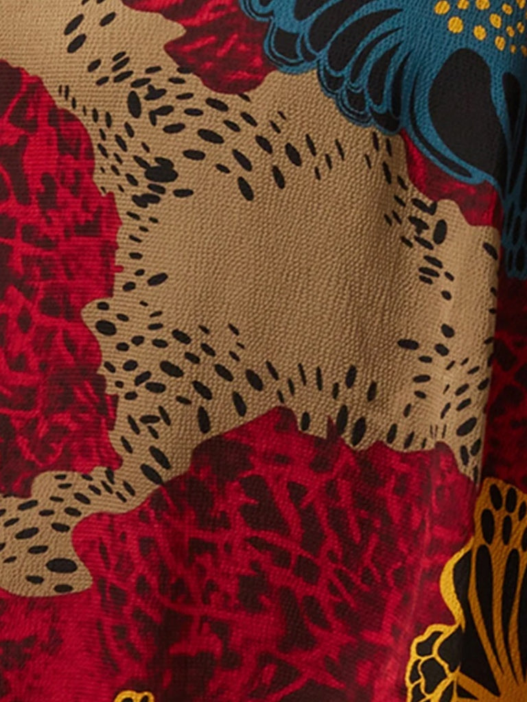 TRAFFIC PEOPLE RETRO COLLAR DRESS