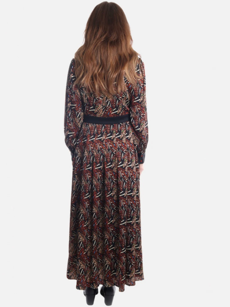 TRAFFIC PEOPLE RETRO COLLAR DRESS